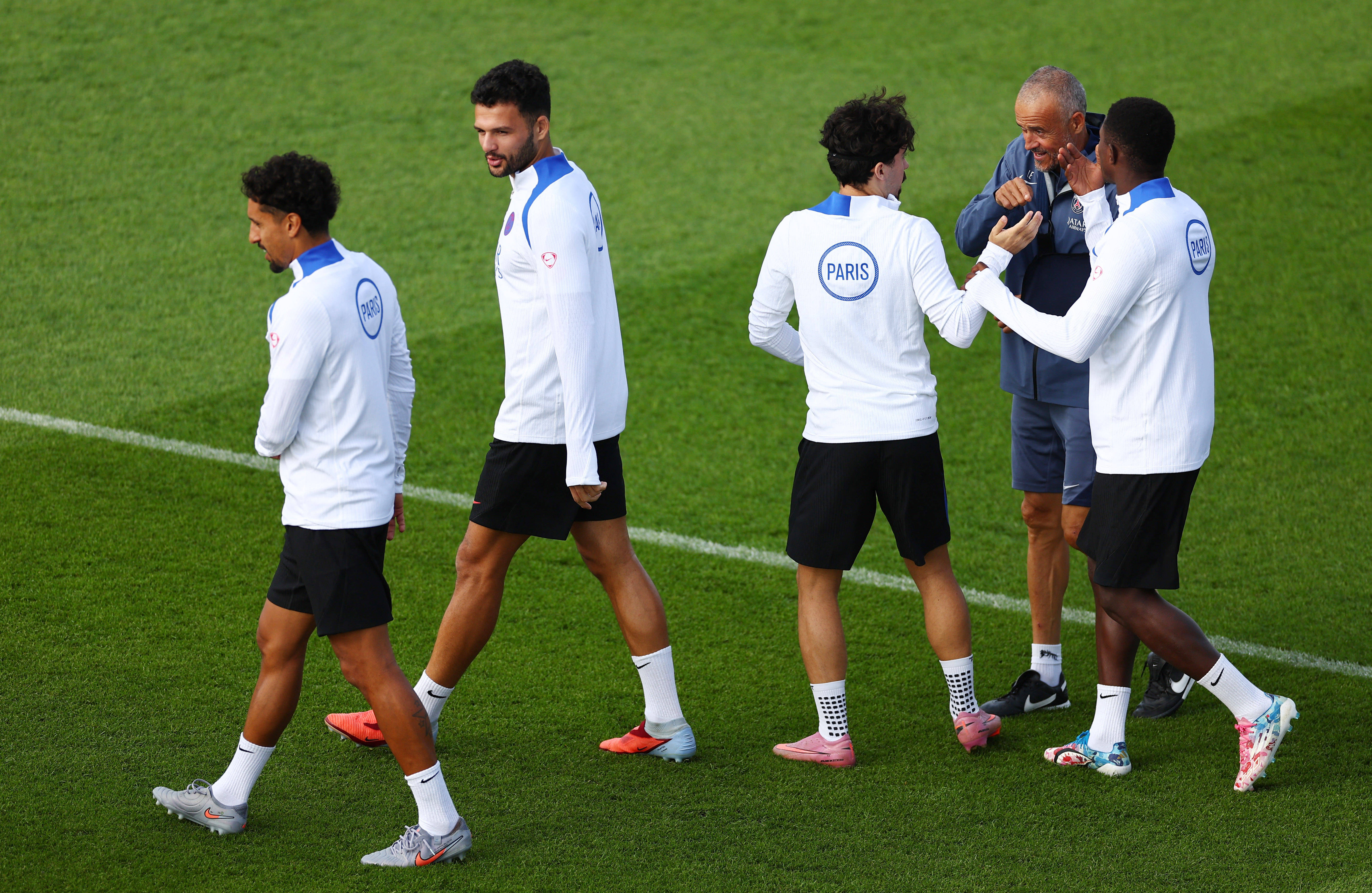 九游官方入口-国际比赛日体能课后，巴黎圣日耳曼完成体检备战葡超，态度坚定，细节决定成败的简单介绍